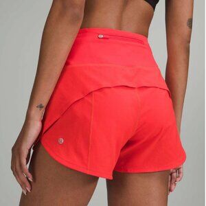 Lululemon Speed Up HighRise Shorts Red 4" size 4